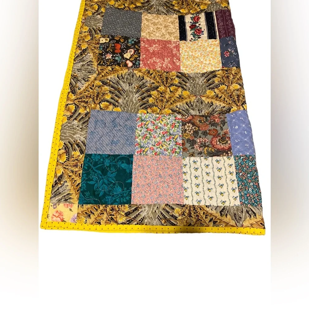 Quilt Blanket Handmade Baby Crib Toddler Nursery Patchwork Bright MultiColor